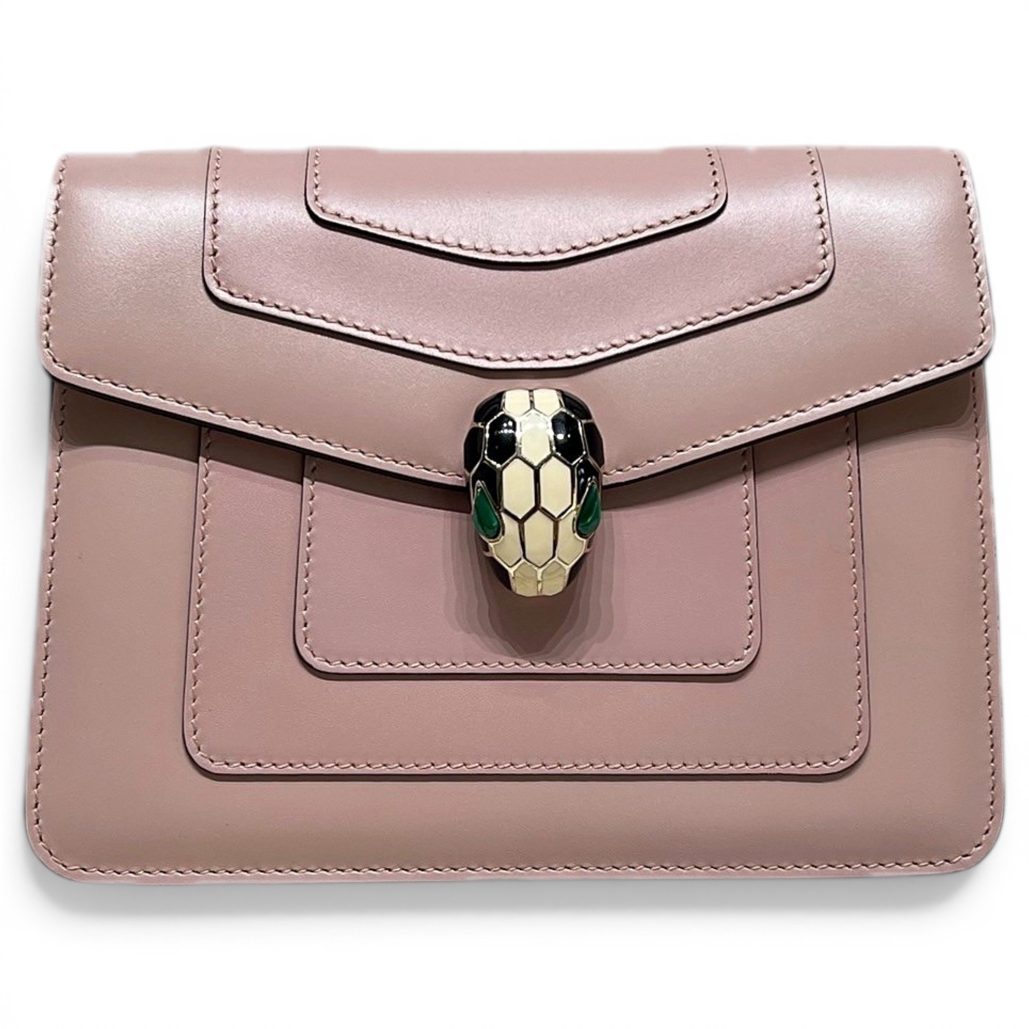 Serpenti leather handbag
