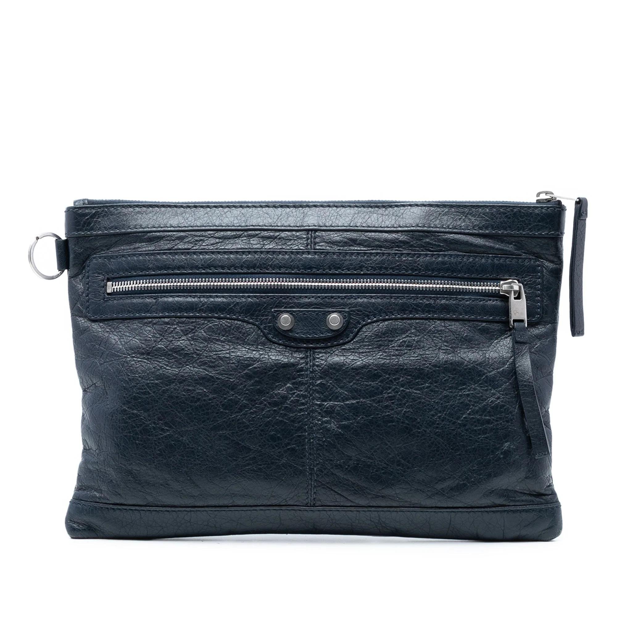 Classic Metalic leather handbag