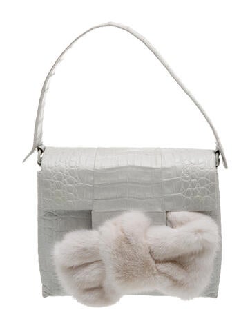 Nancy Gonzalez Crocodile Top Handle Bag