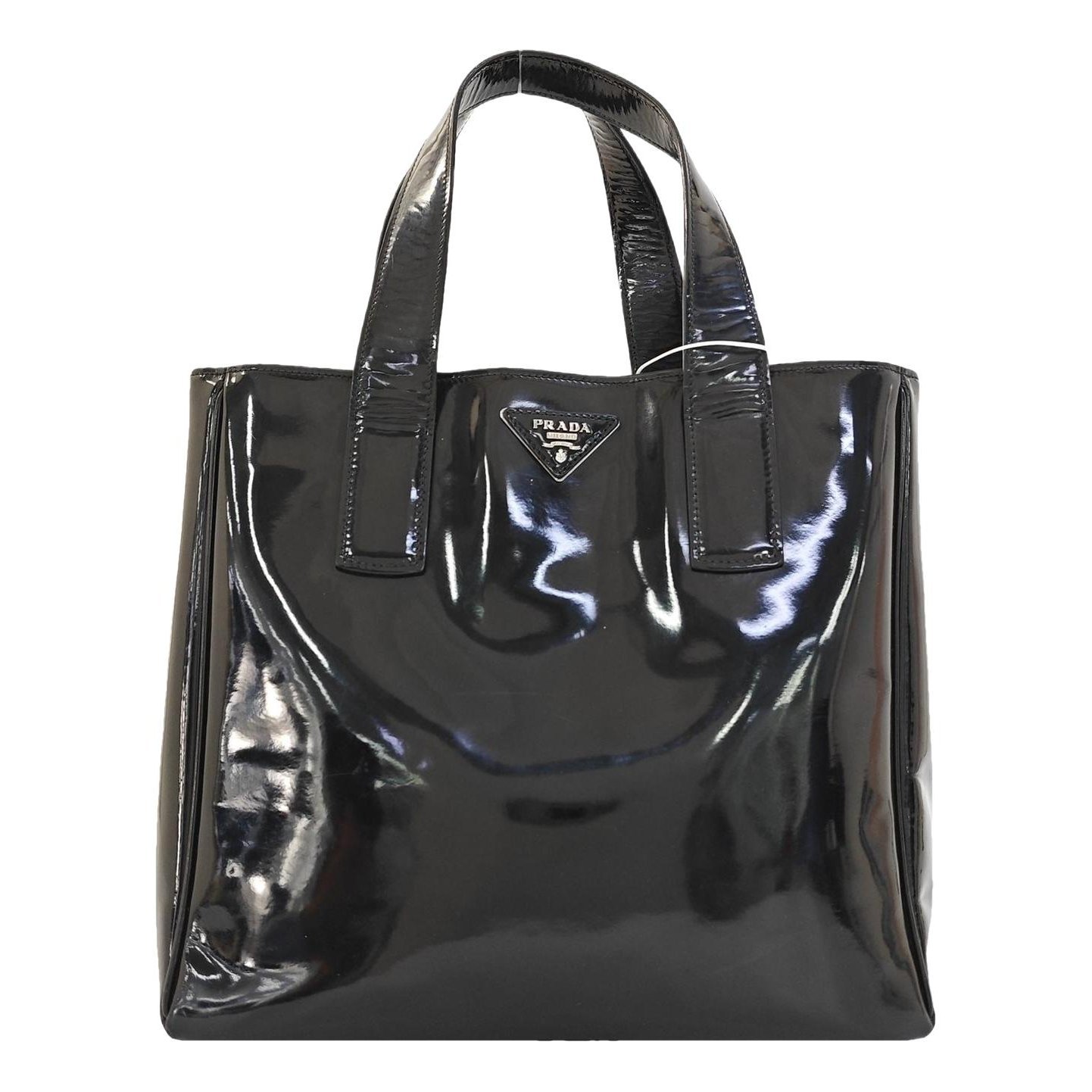 Patent leather handbag