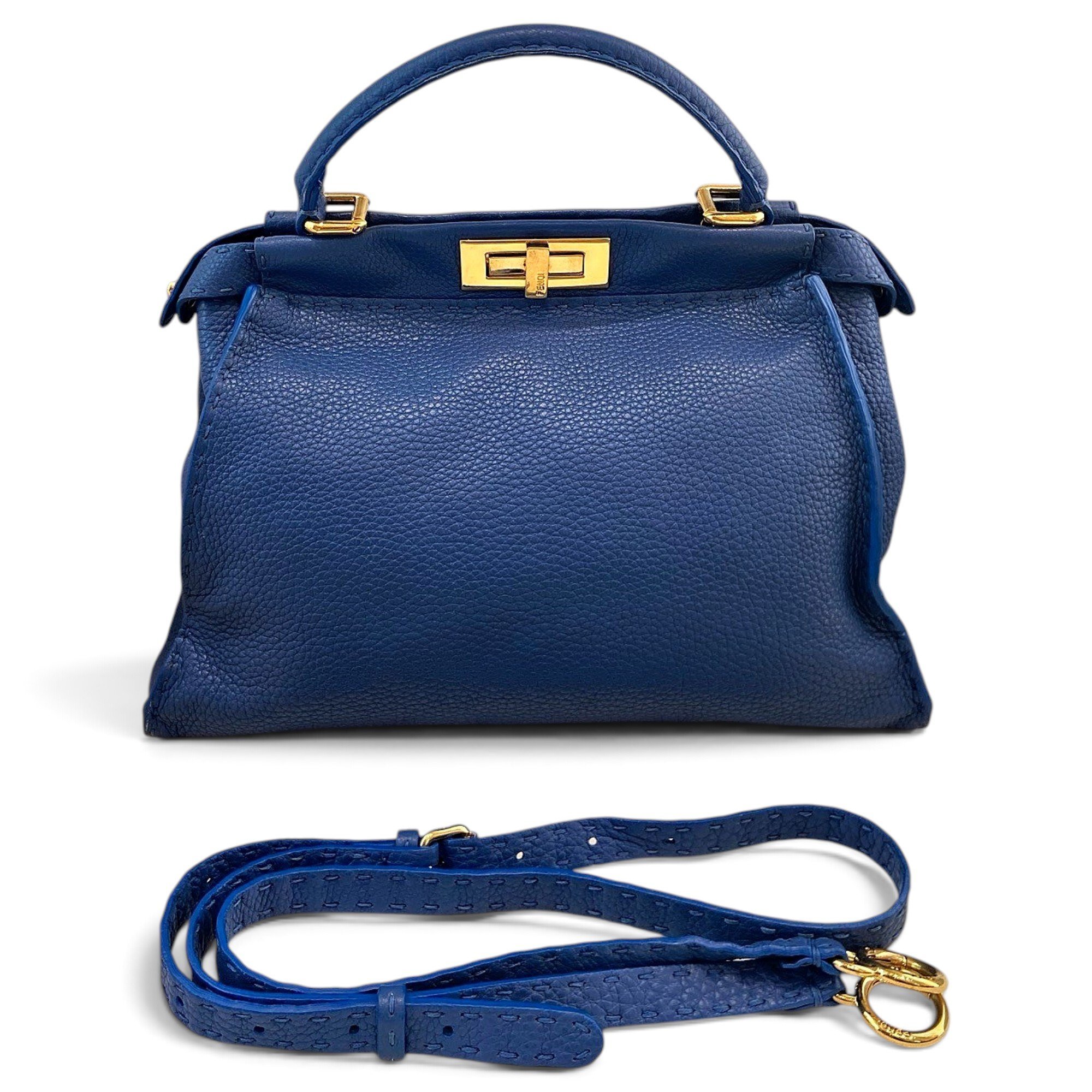 Peekaboo leather handbag