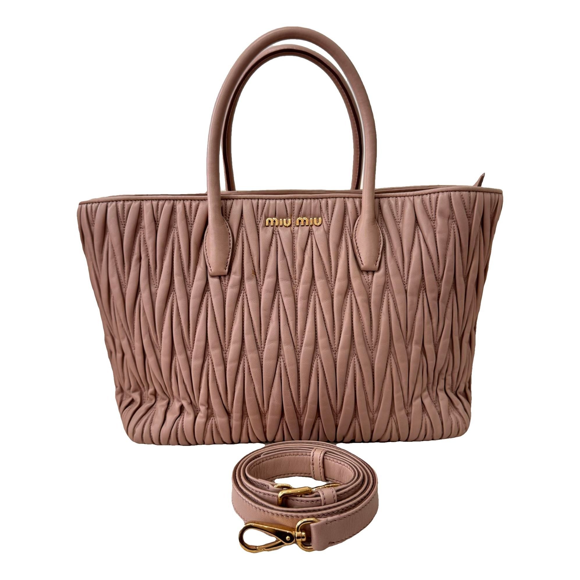 Leather tote