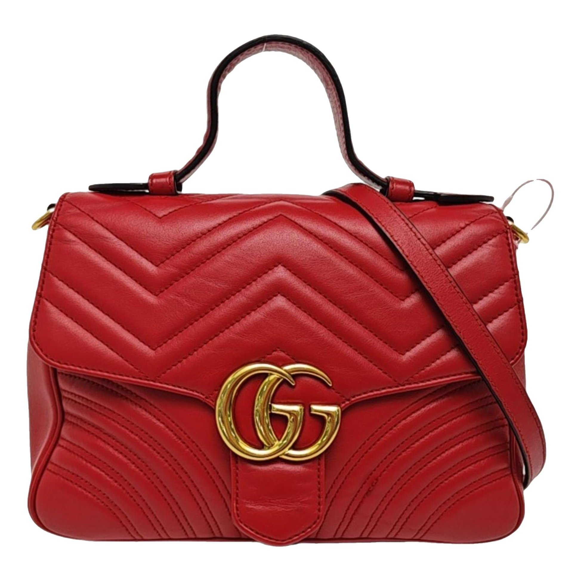 GG Marmont Flap leather handbag