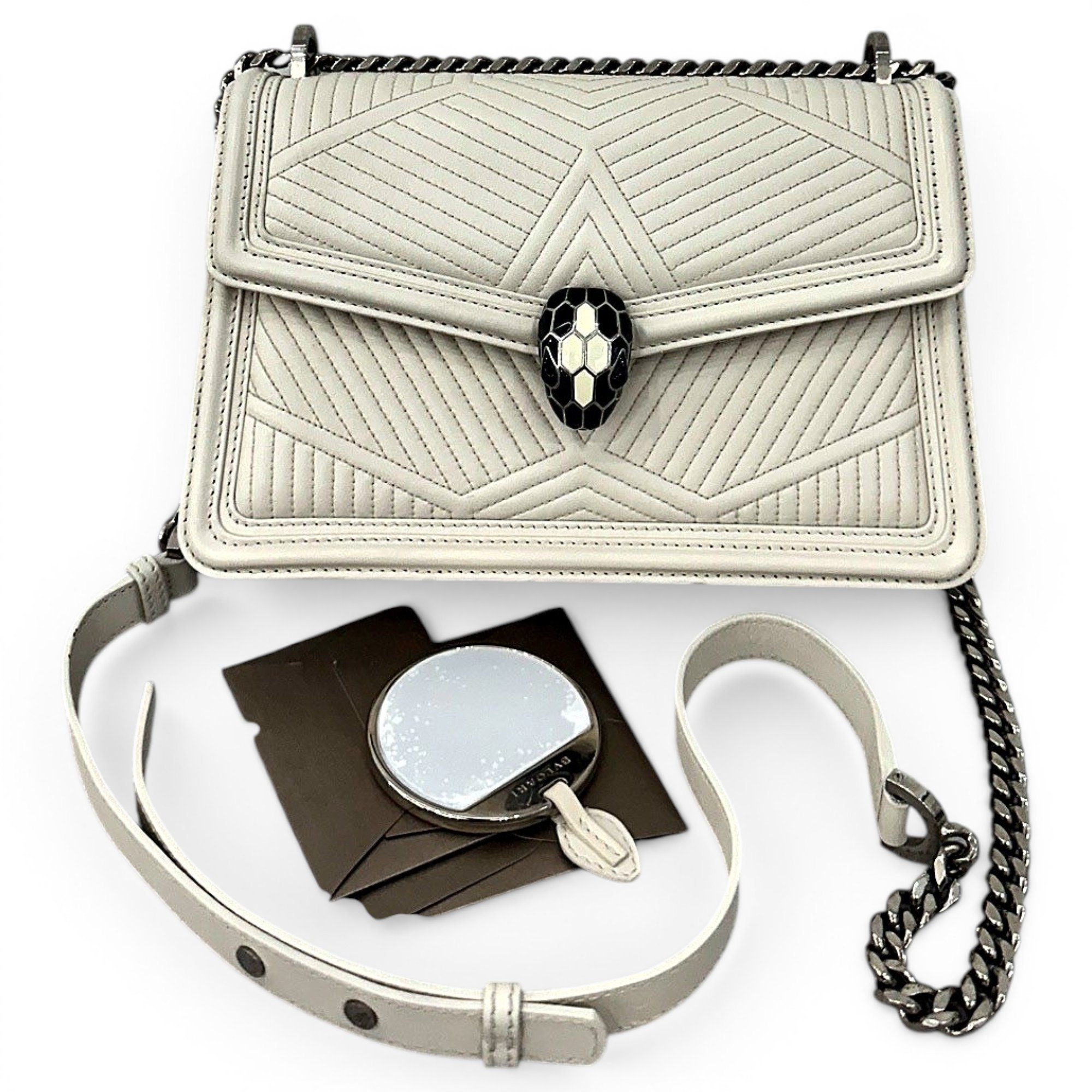 Serpenti leather handbag