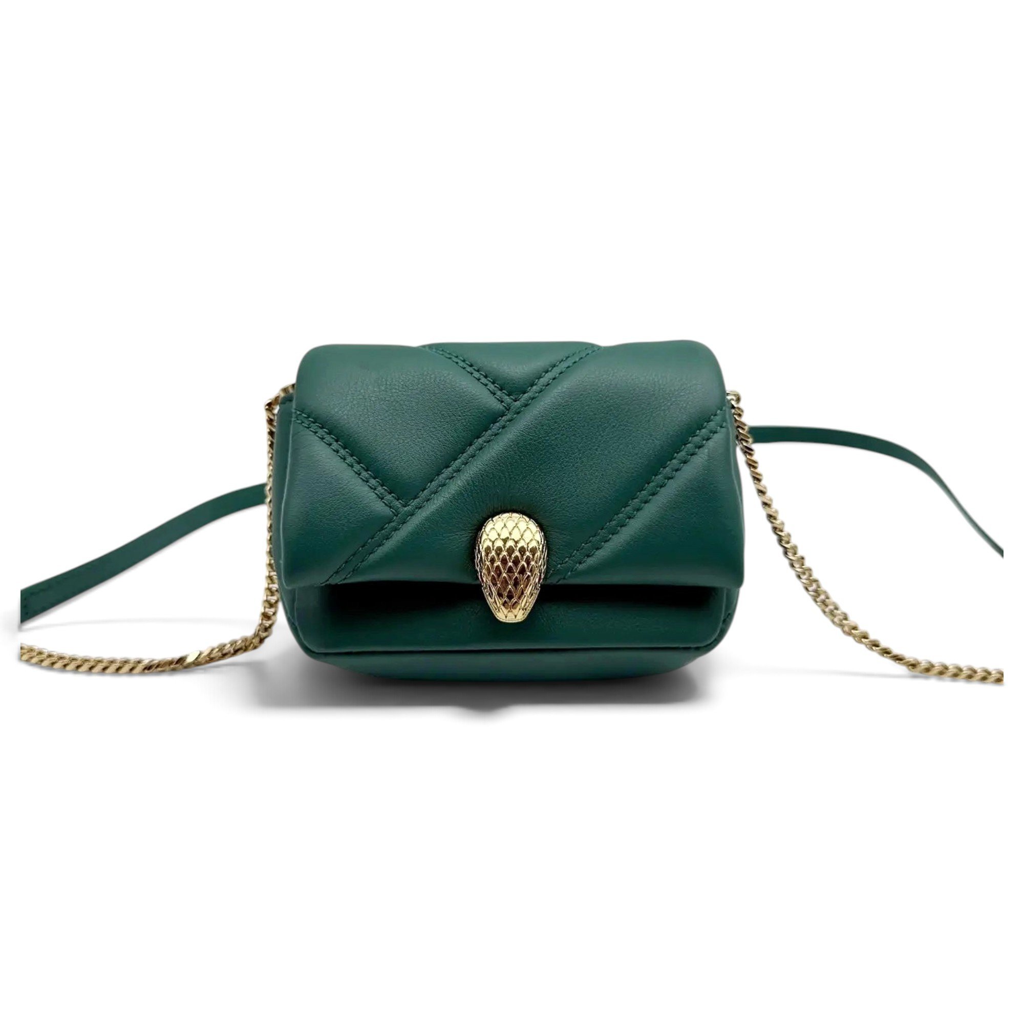 Serpenti leather handbag