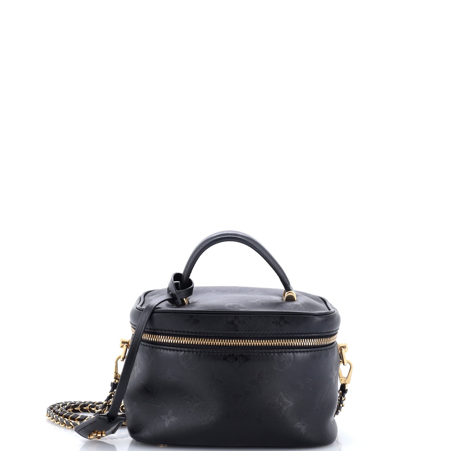 Vanity Handbag Monogram Ink Embossed Lambskin PM