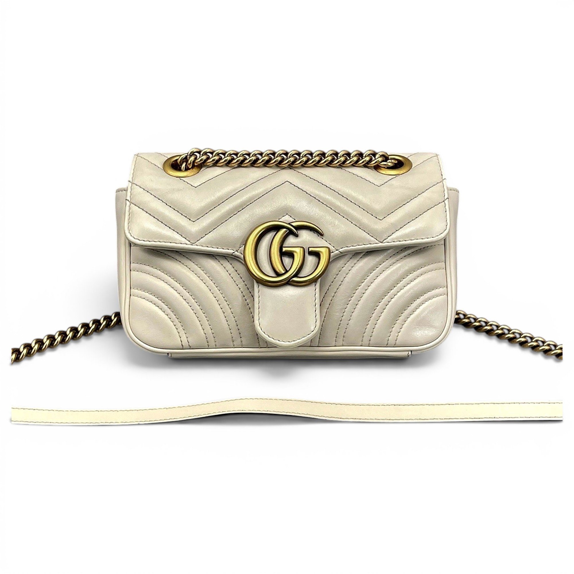 GG Marmont Flap leather crossbody bag