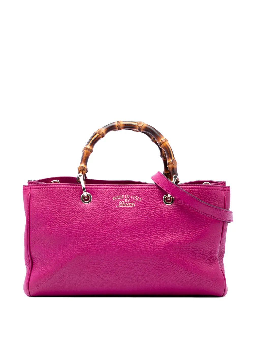 2016-2026 Medium Calfskin Bamboo Shopper satchel
