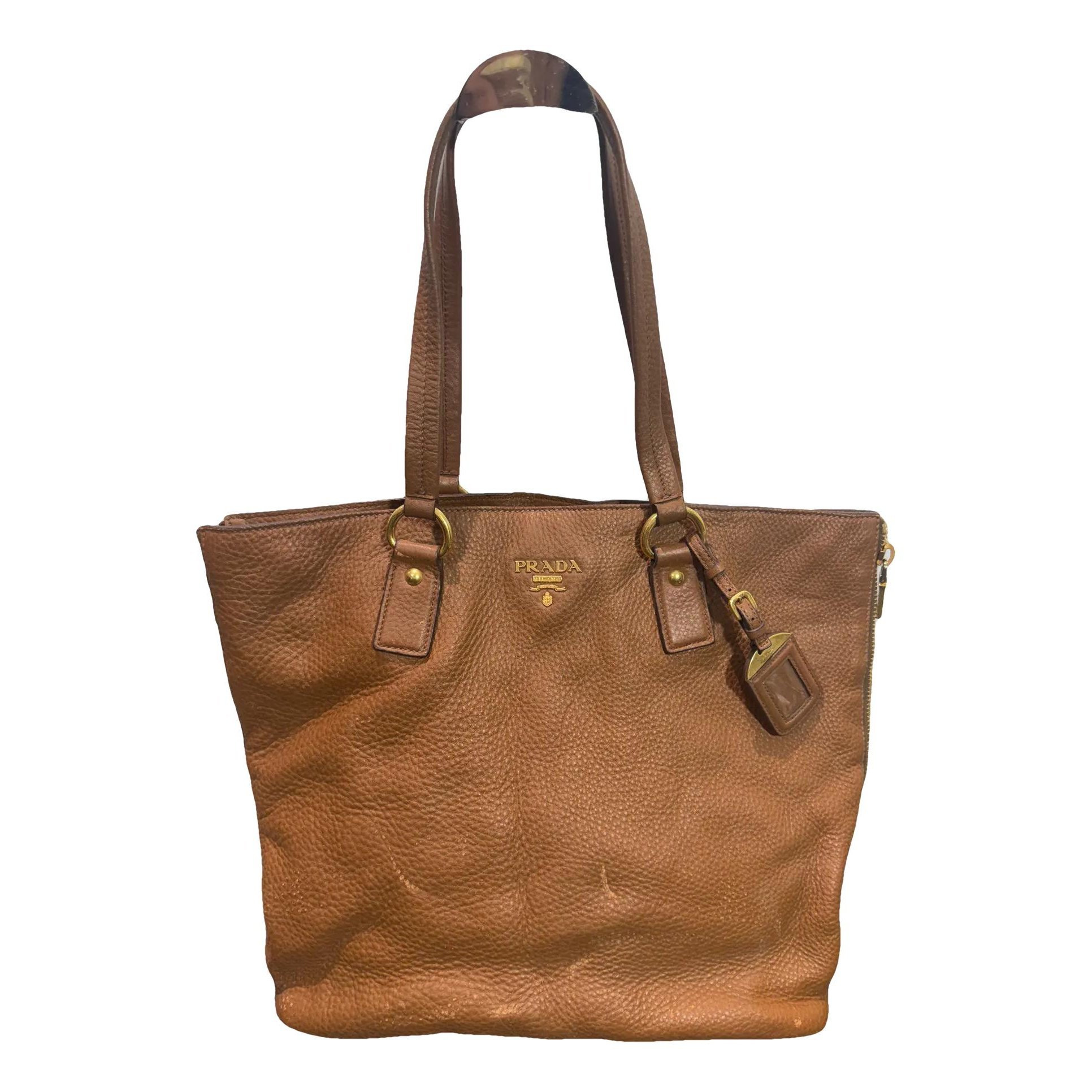 Leather tote