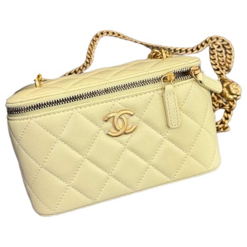 Vanity leather handbag