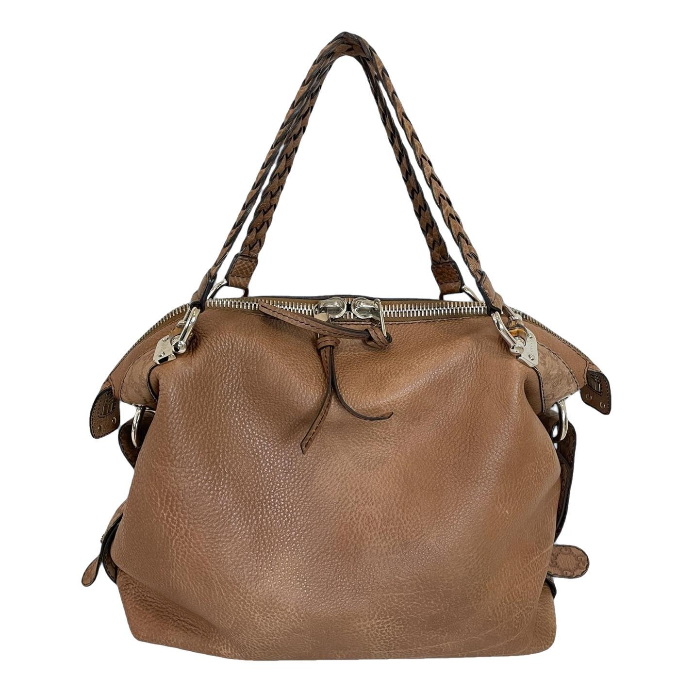 Leather tote