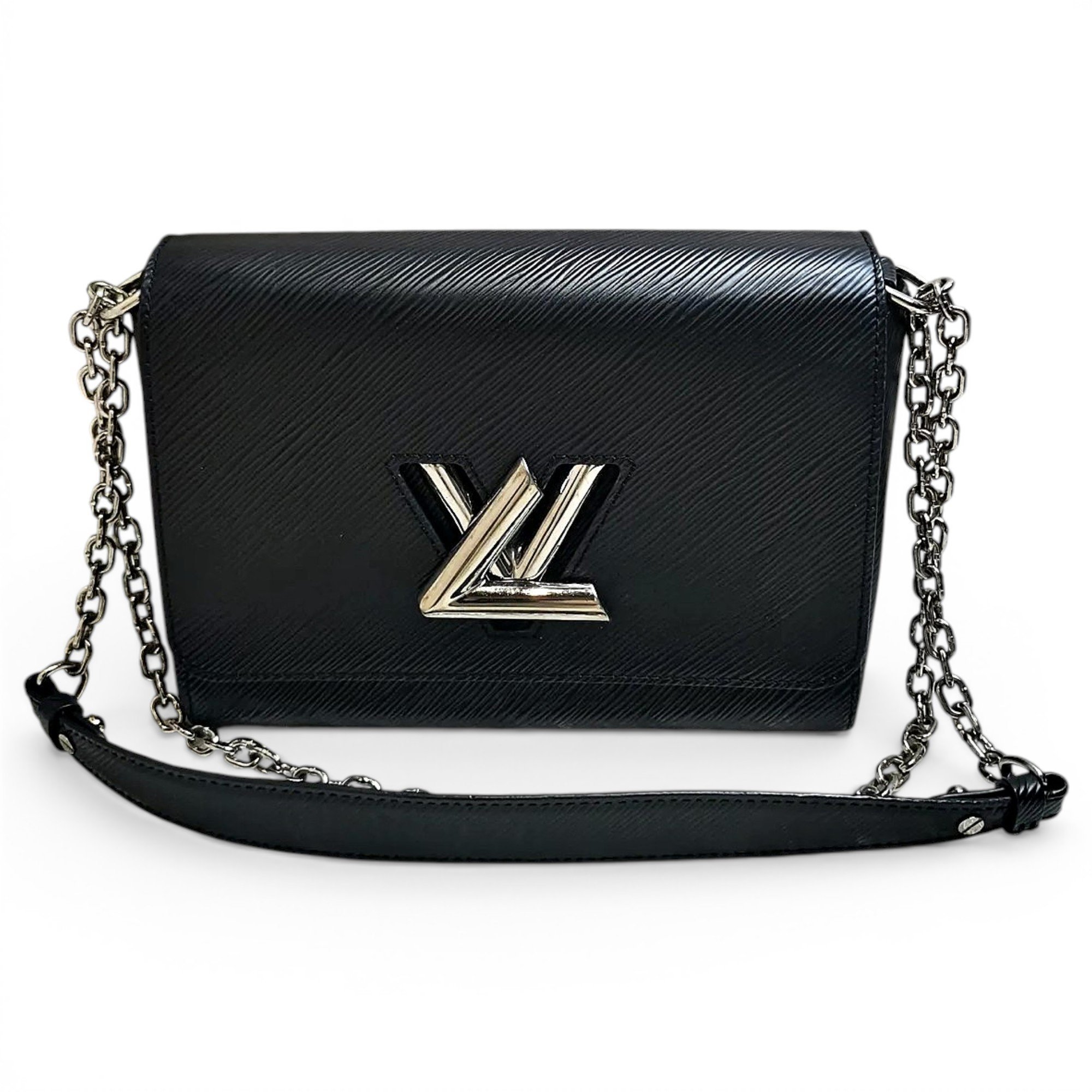 Twist leather crossbody bag