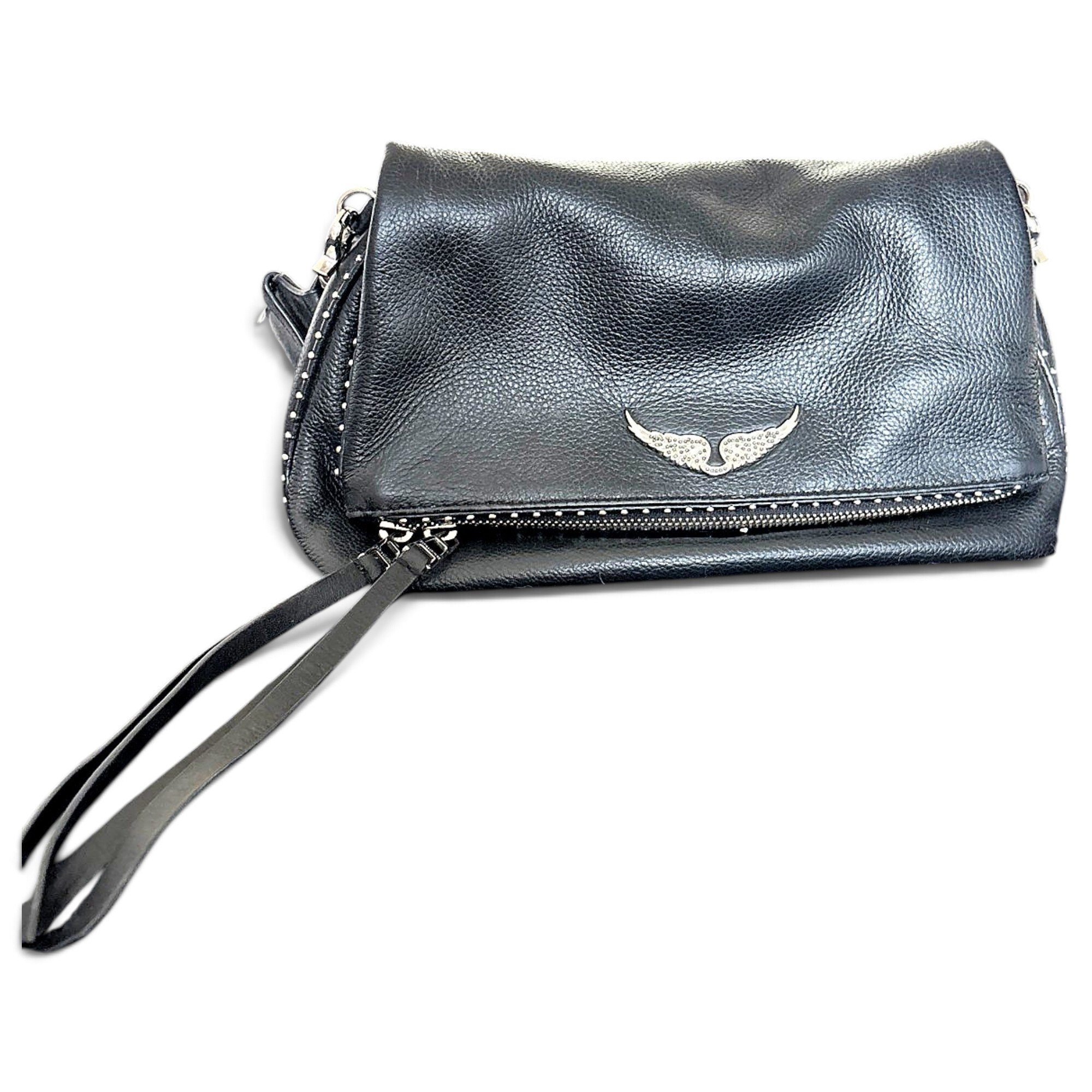 Rock leather crossbody bag