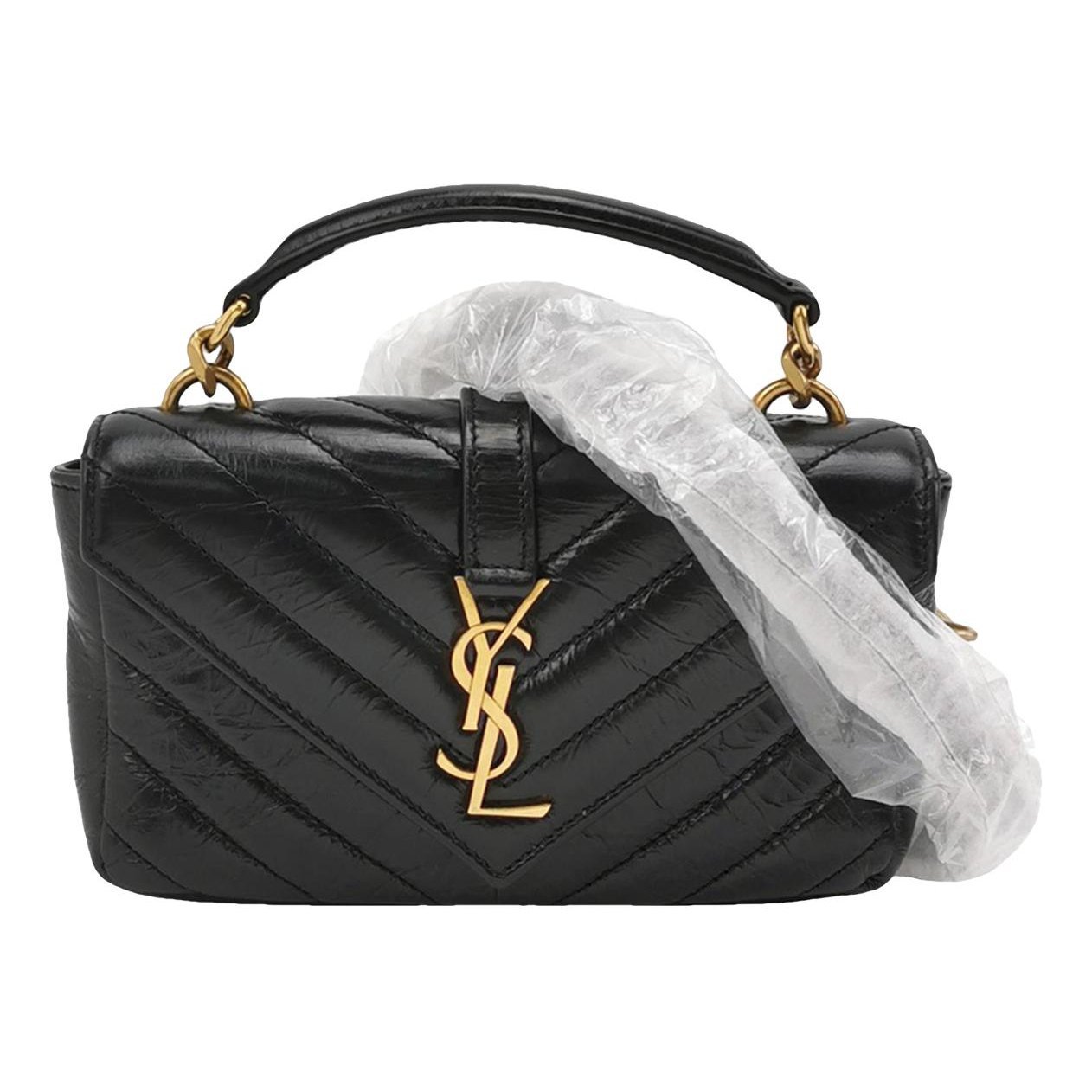 Collége monogramme leather handbag