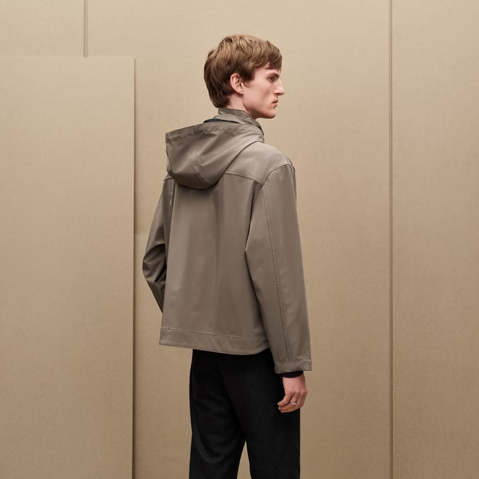 Tourbe Jacket With Foldable Hood