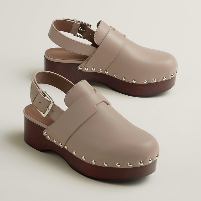 Beige Mastic Hermione Mule