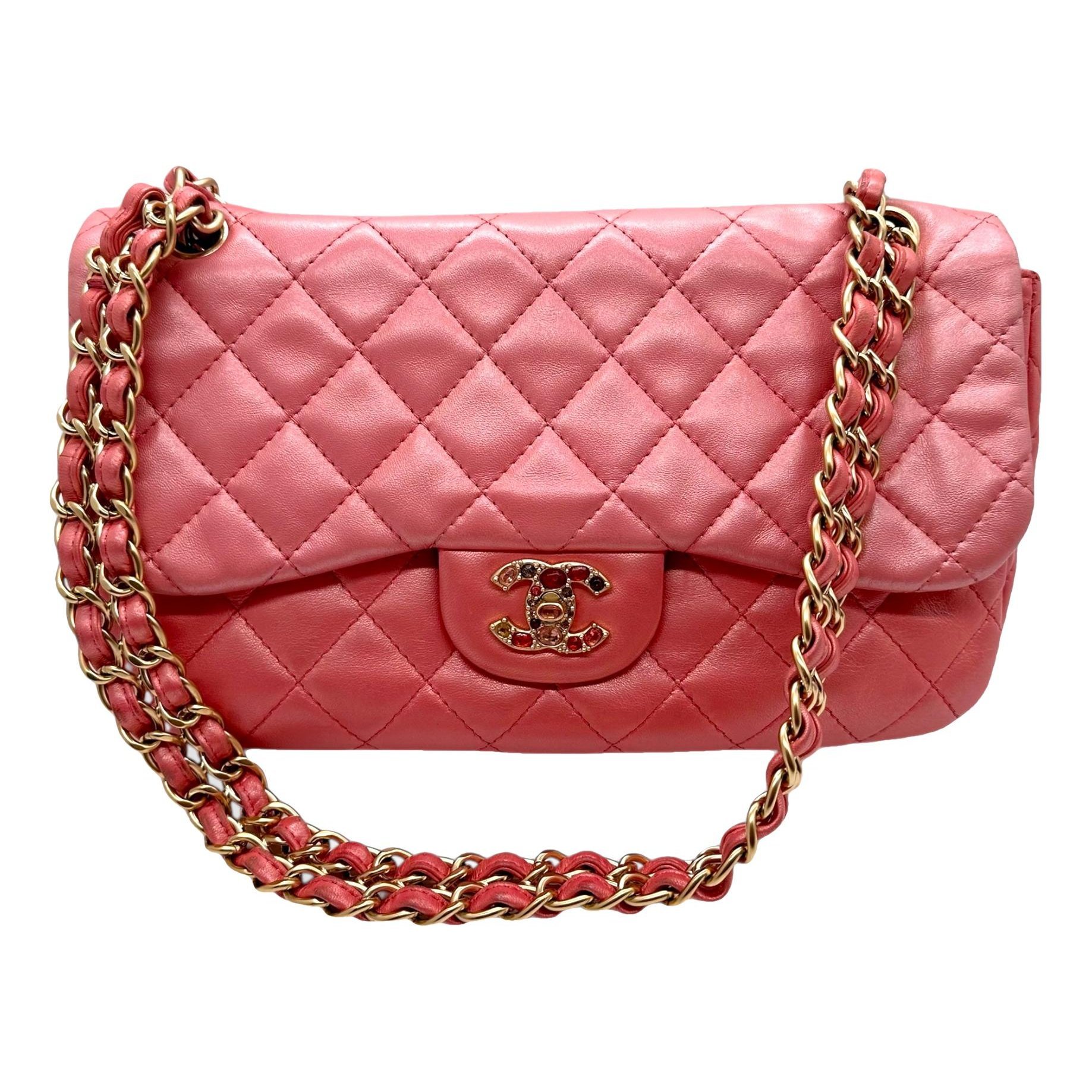 Trendy CC Flap leather handbag