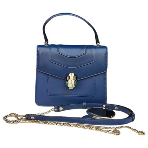 Serpenti leather handbag