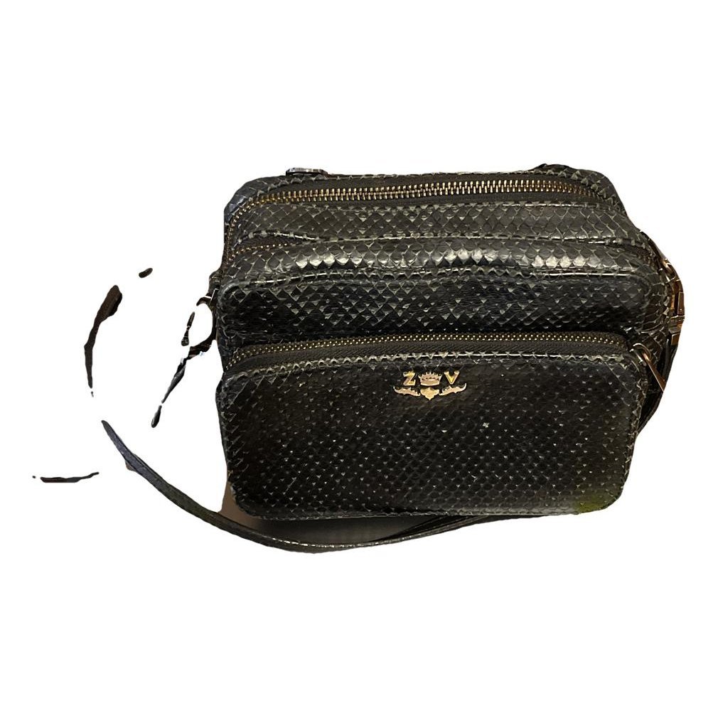 Leather clutch bag