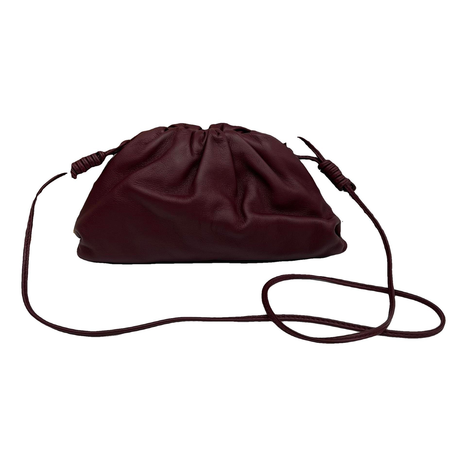 Pouch leather handbag