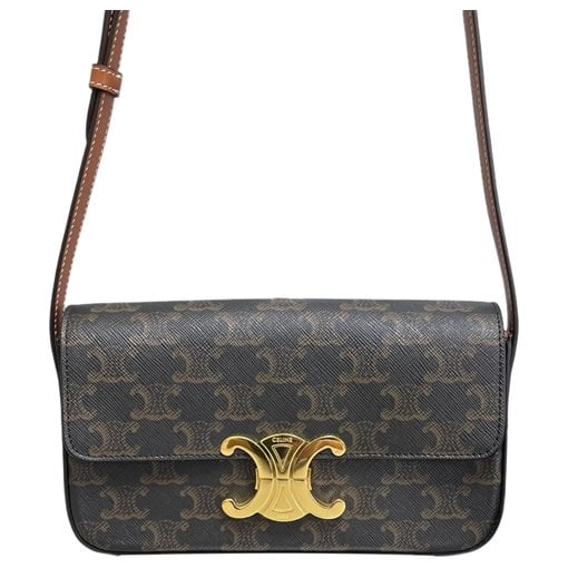 Triomphe vinyl handbag