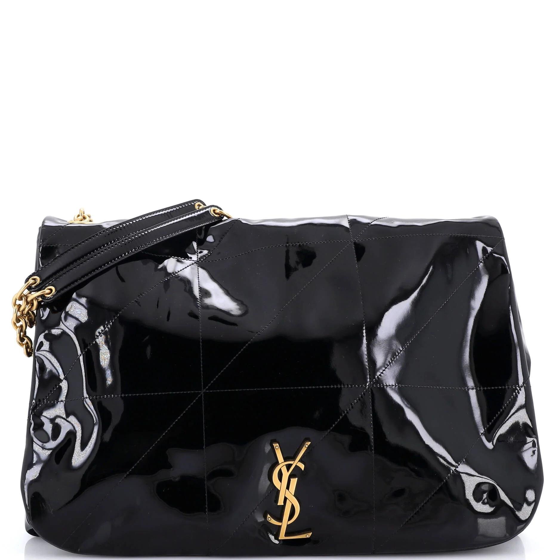 Patent leather handbag