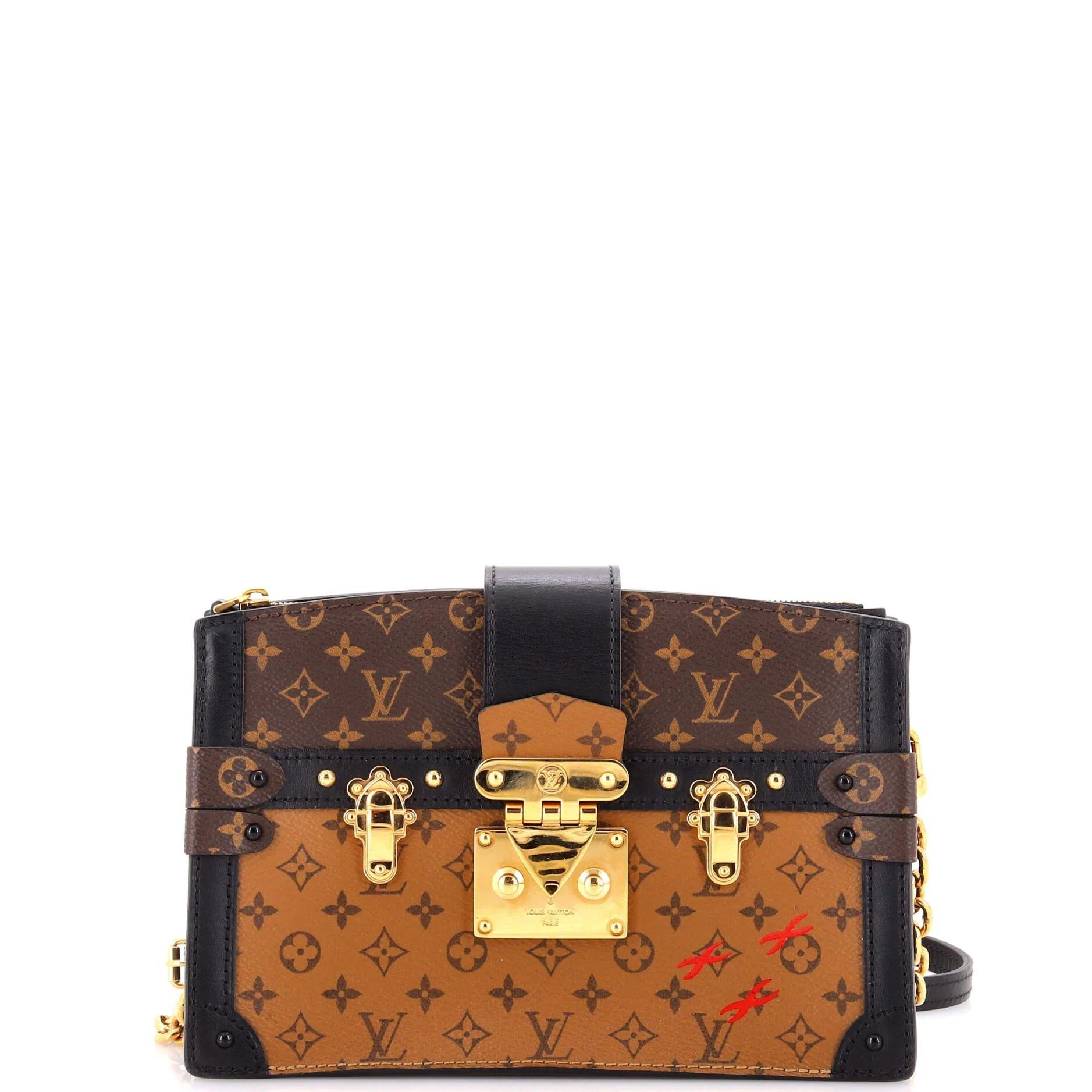 Leather clutch bag
