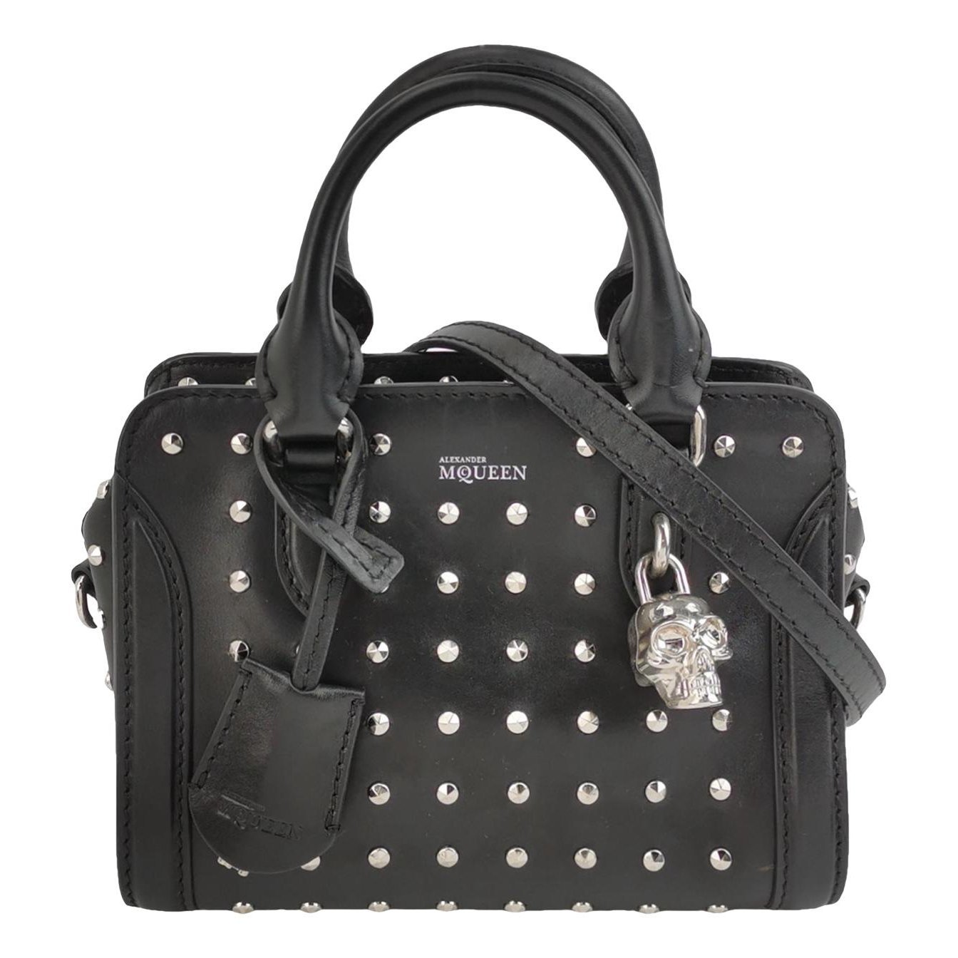 Skull leather handbag