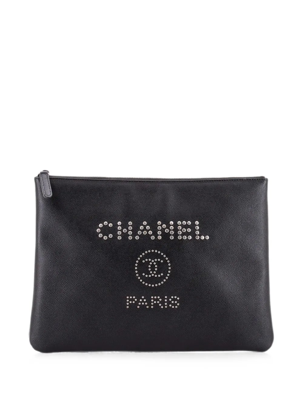 Deauville Pouch Studded Caviar Medium clutch bag