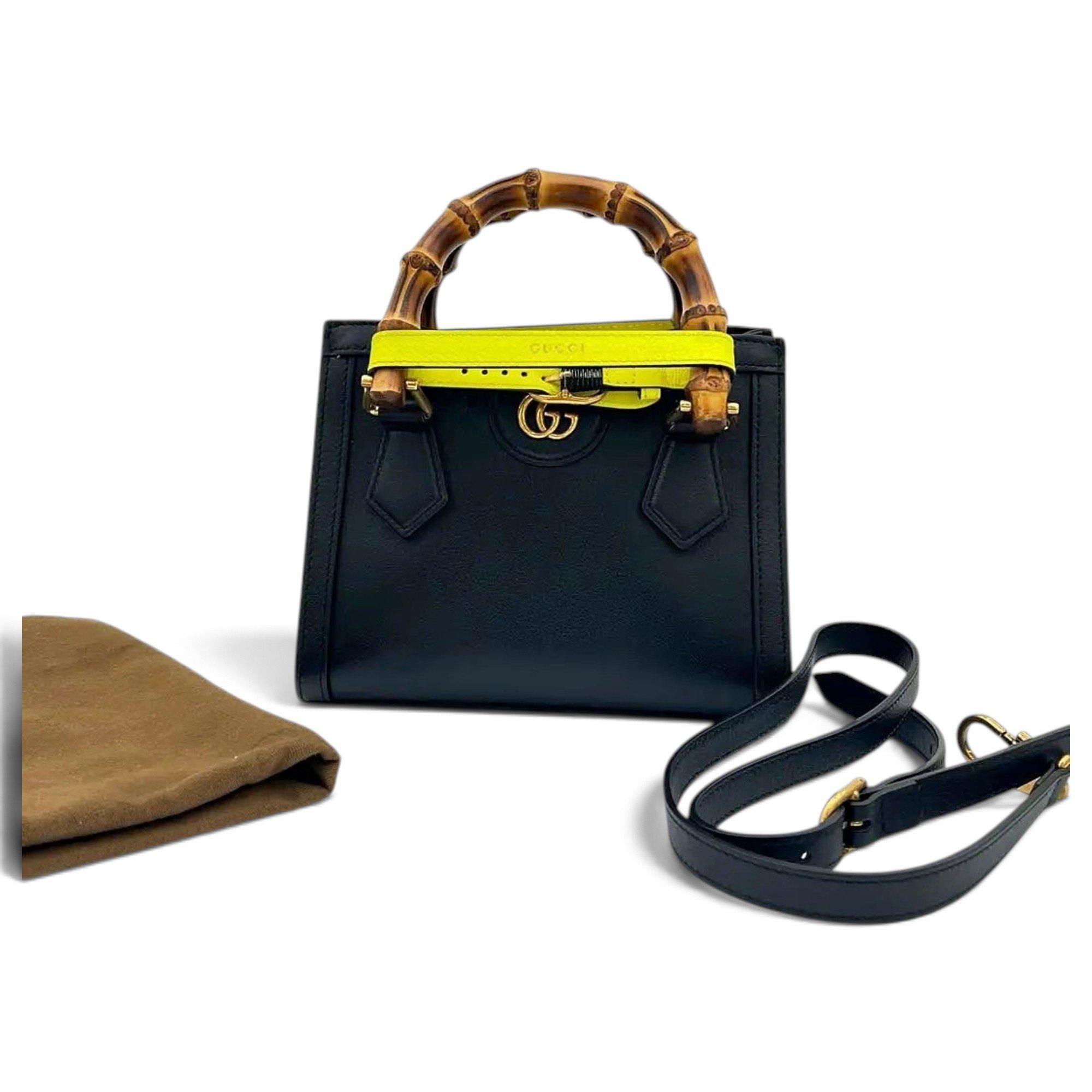 Diana Bamboo leather crossbody bag