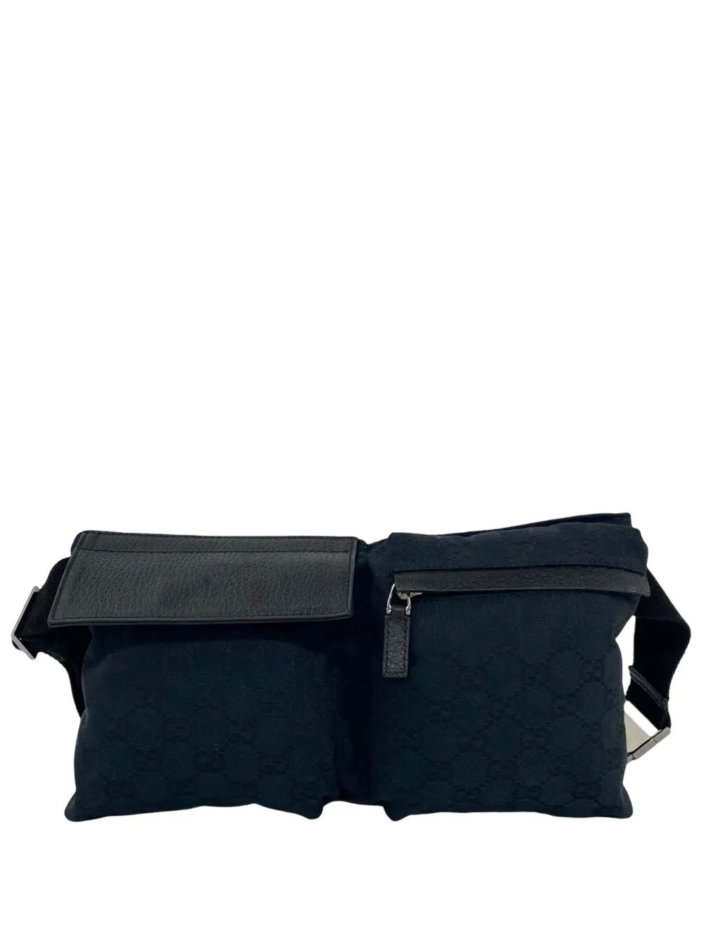 2000-2015 GG Canvas Double Pocket belt bag