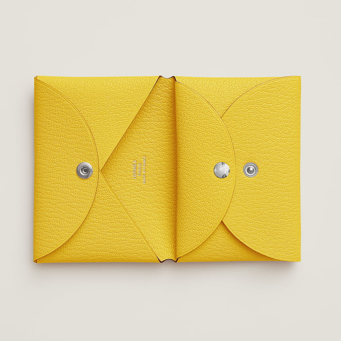 Jaune De Naples Calvi Duo Compact Card Holder