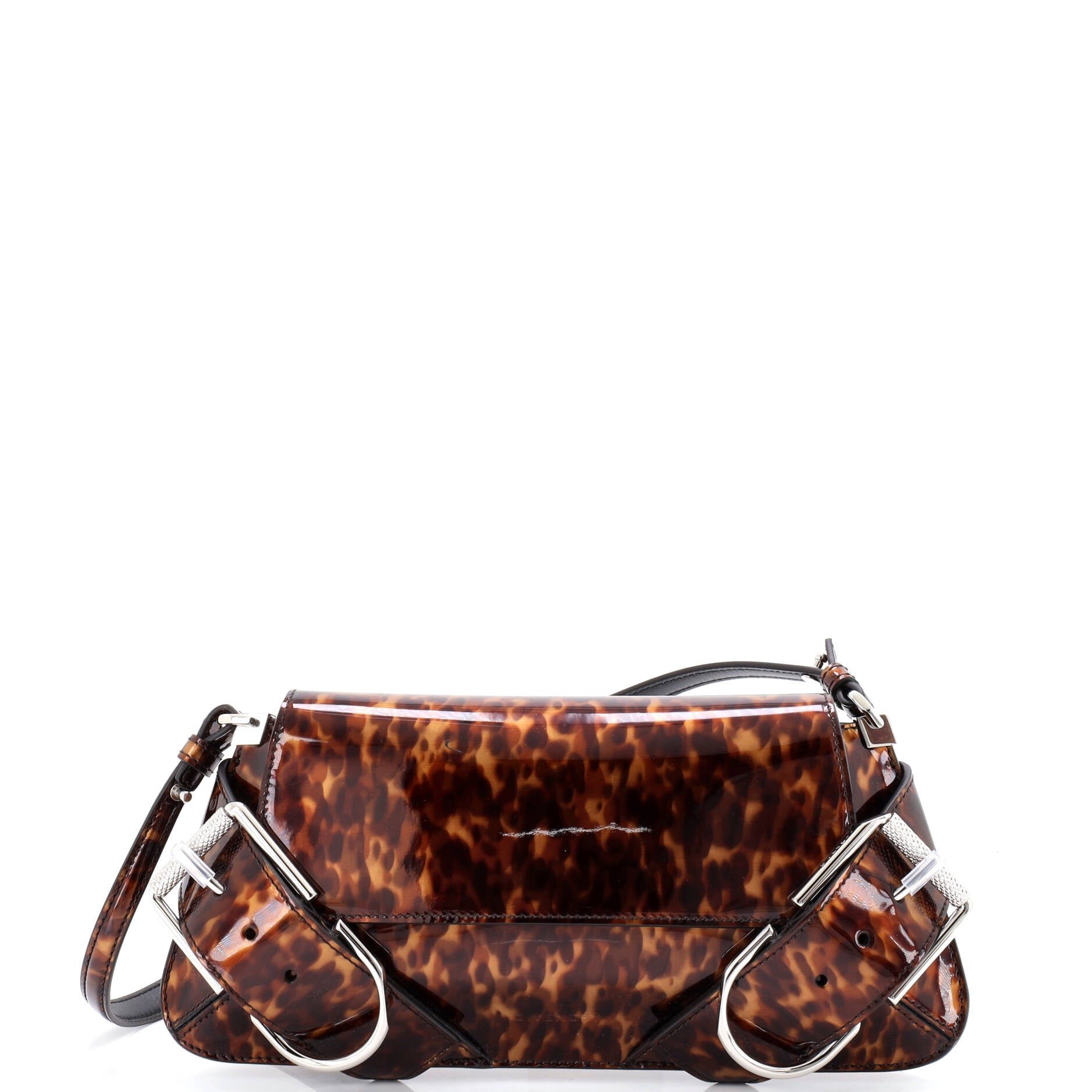 Givenchy Voyou Shoulder Flap Bag Printed Patent