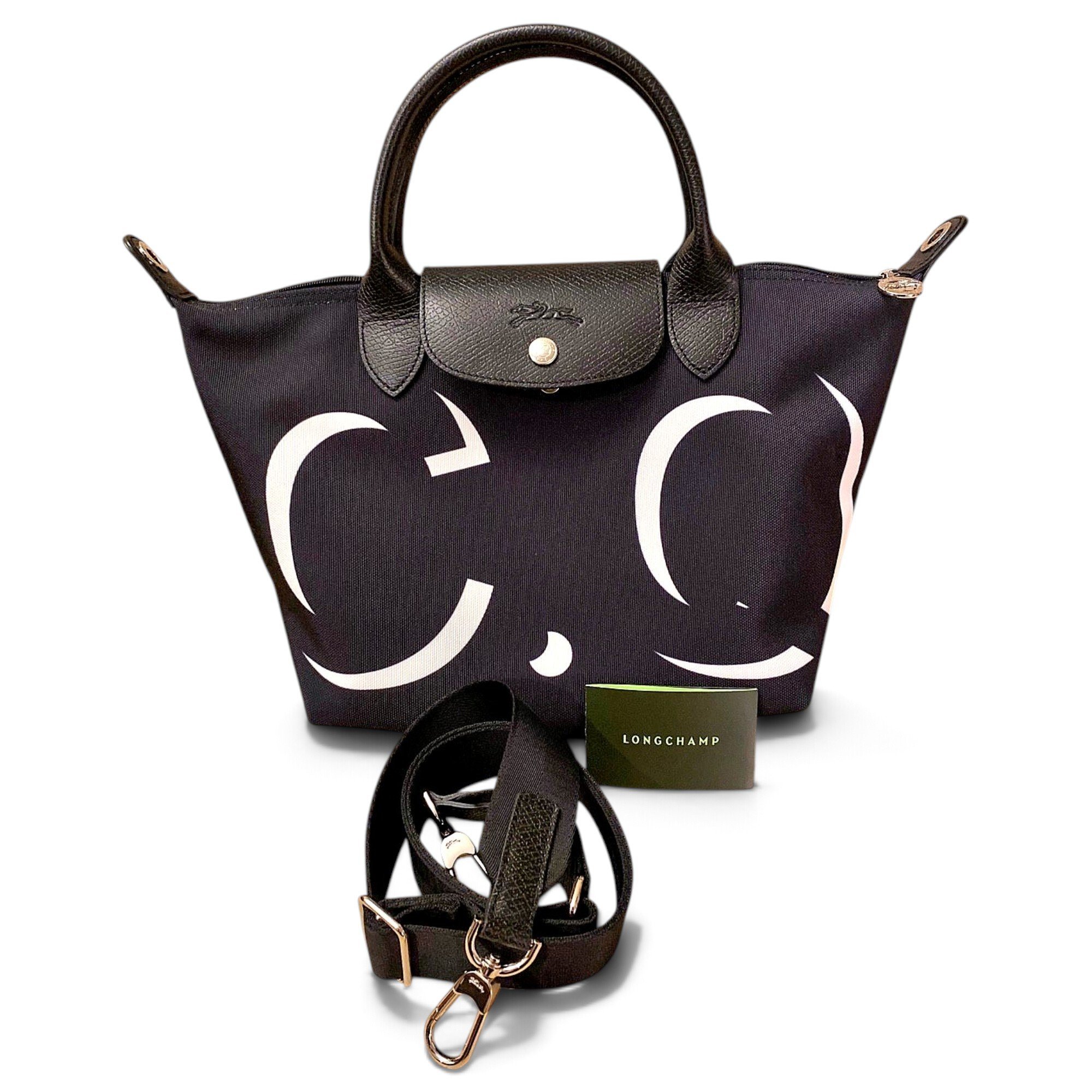 Pliage leather crossbody bag