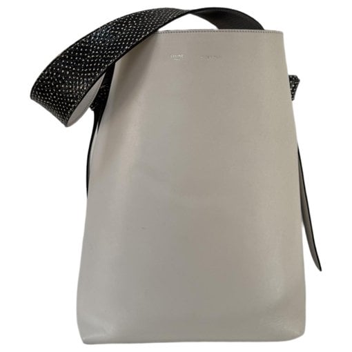 Cabas leather handbag