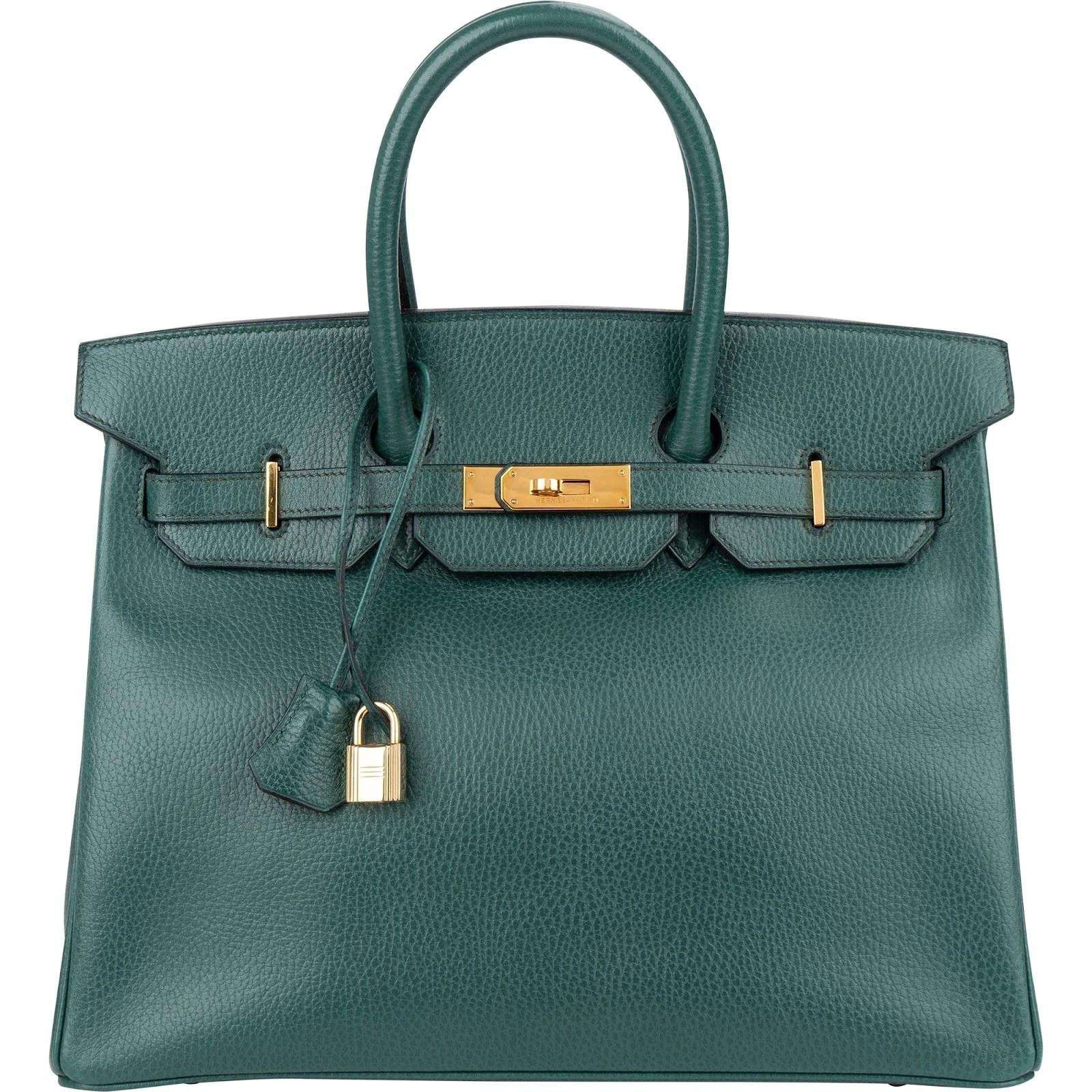 Hermes Birkin 35 Handbag Ardennes Leather 1994