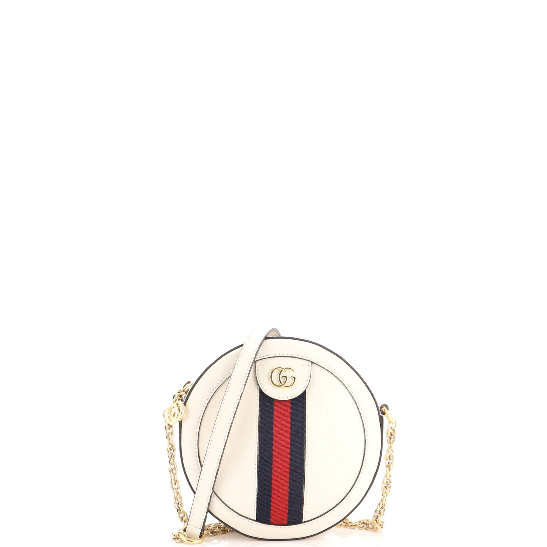 Ophidia Round Shoulder Bag Leather Mini