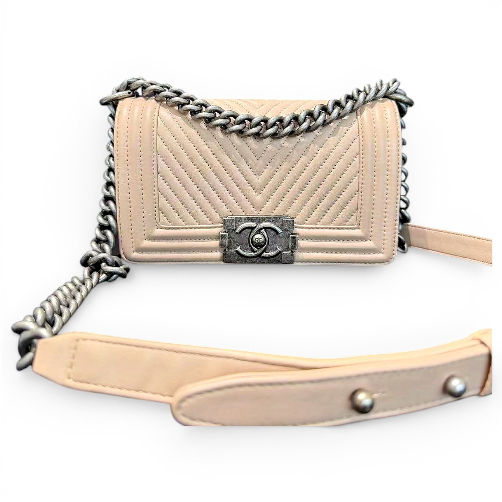 Boy leather crossbody bag
