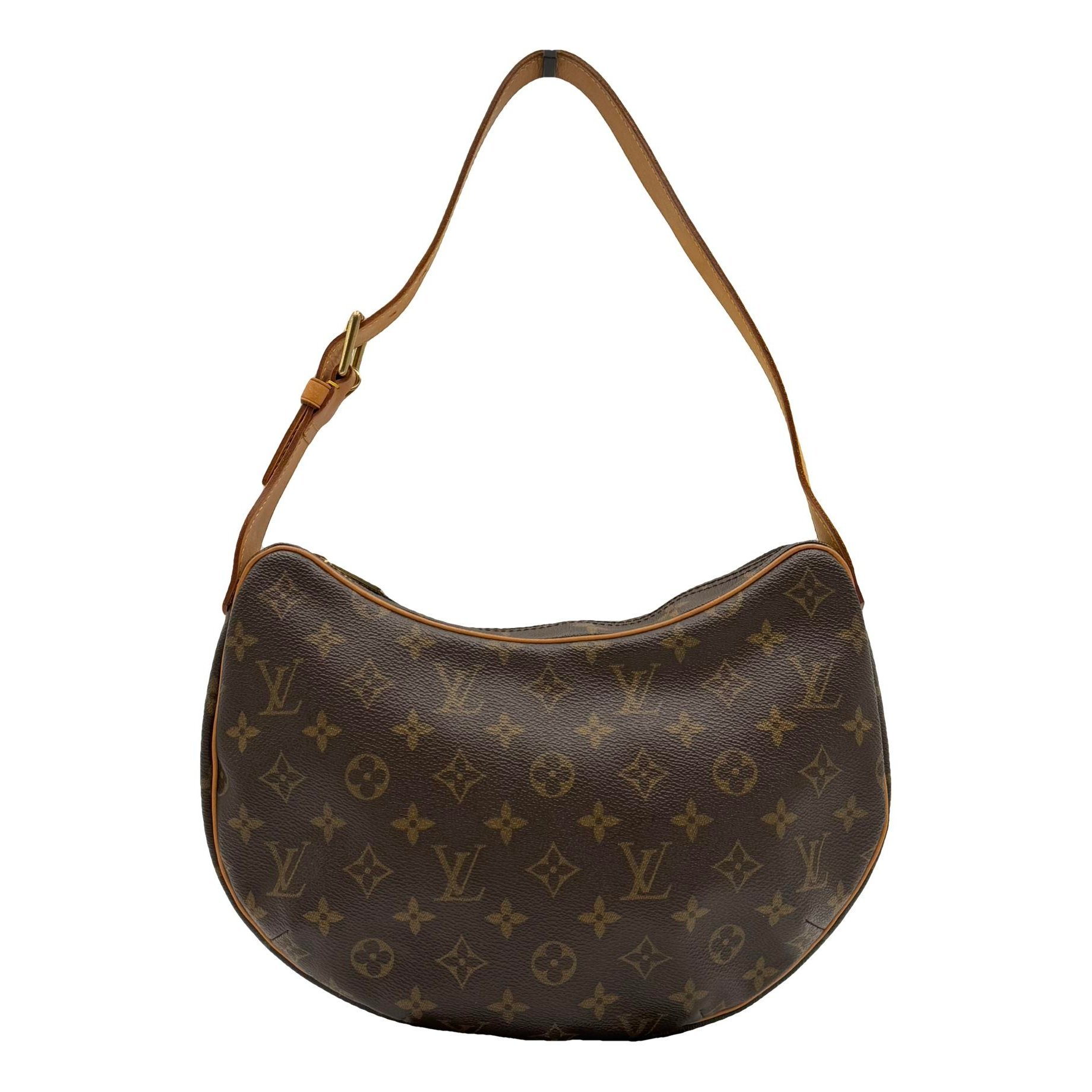 Croissant leather handbag