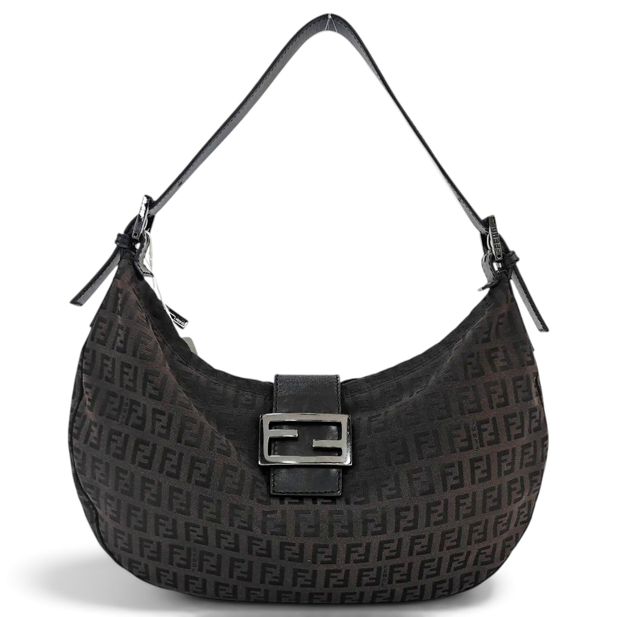 Croissant Vintage cloth handbag