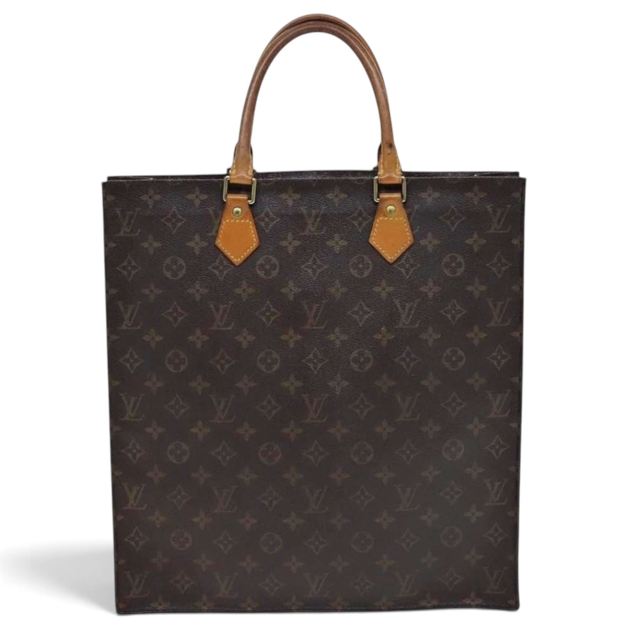 Plat leather handbag