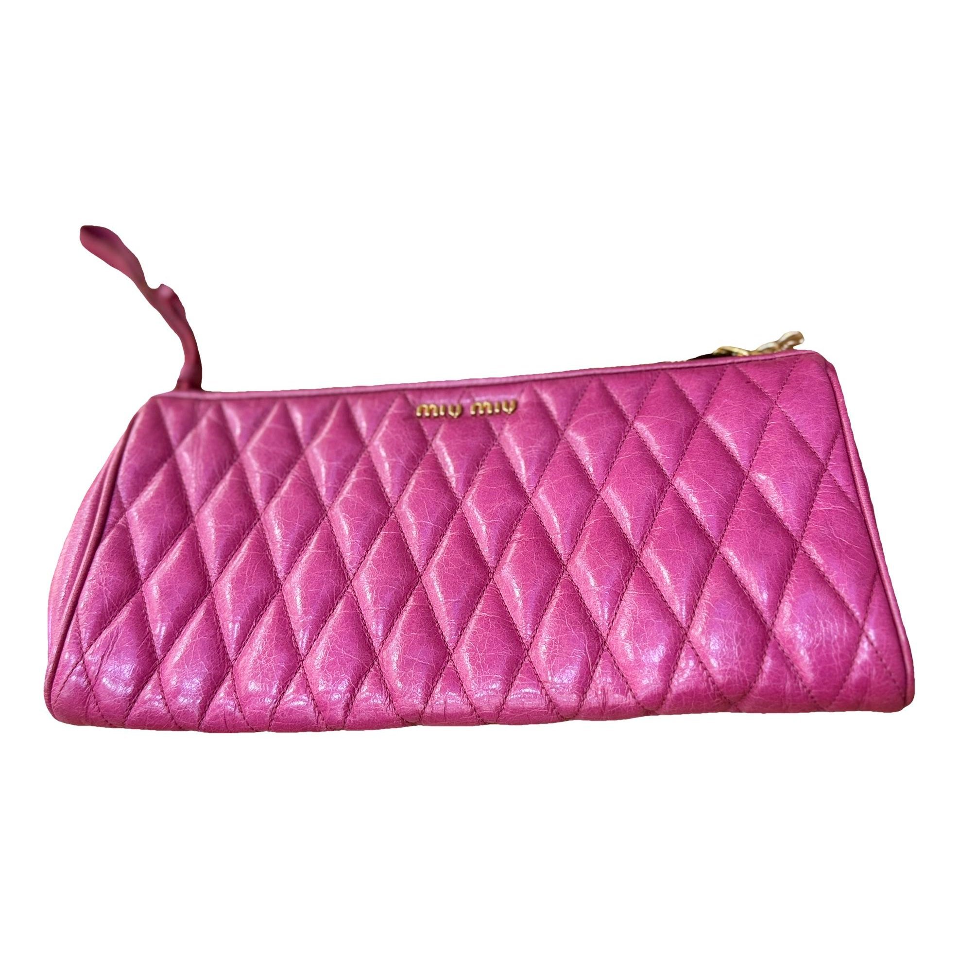 Miu Club leather crossbody bag