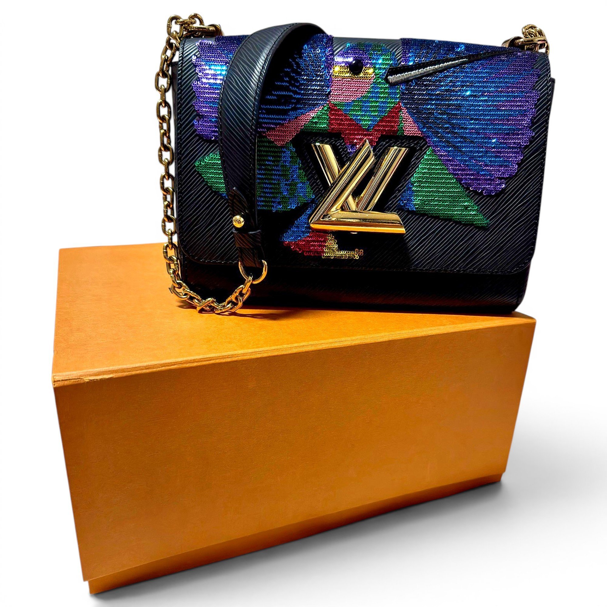 Twist leather handbag