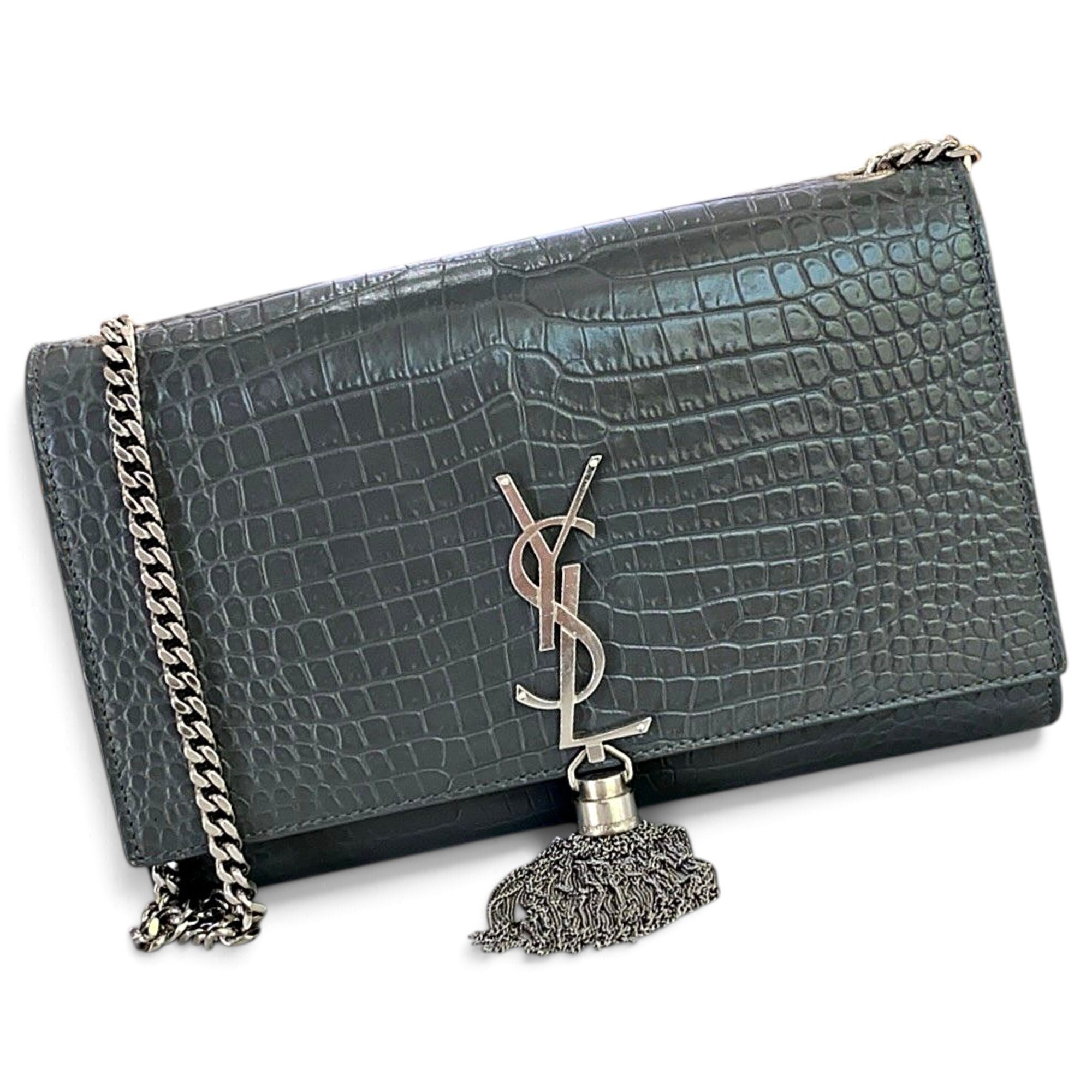 Pompom Kate leather handbag