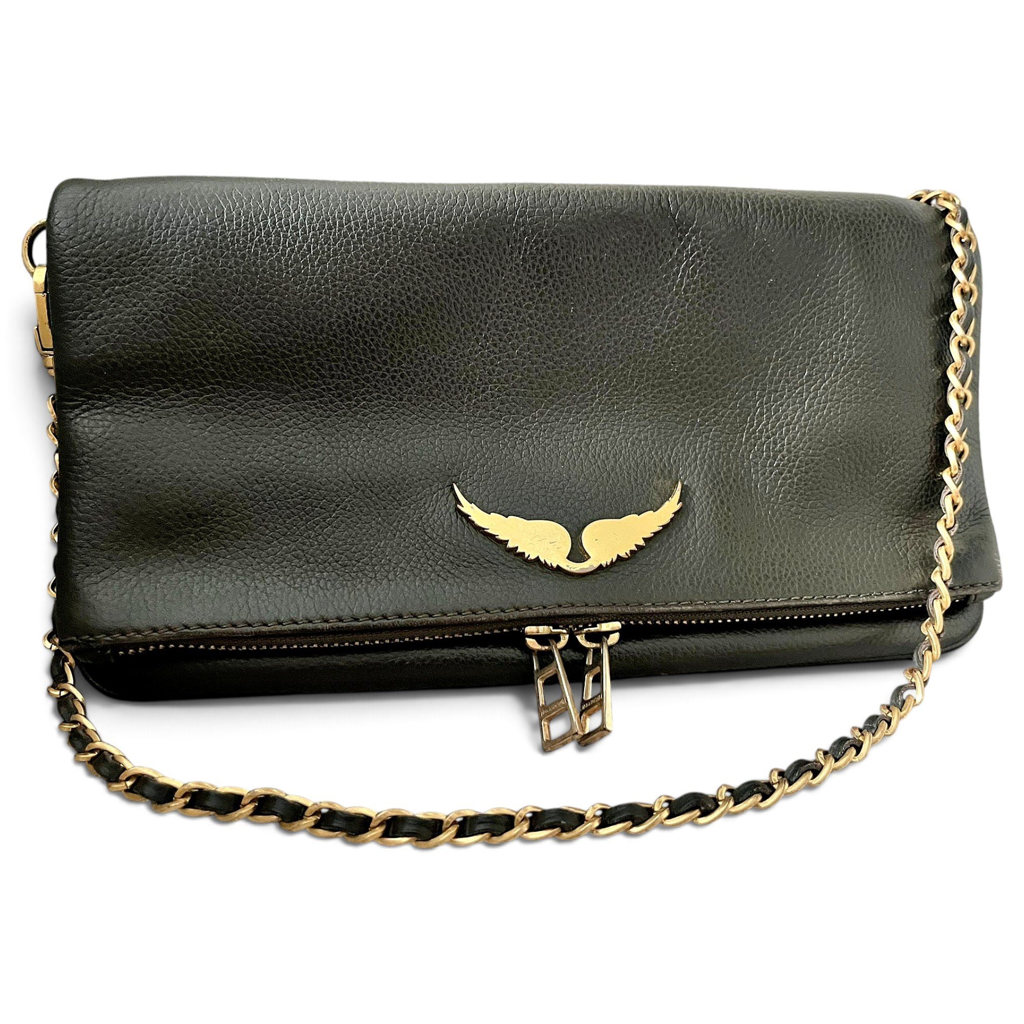 Rock leather crossbody bag