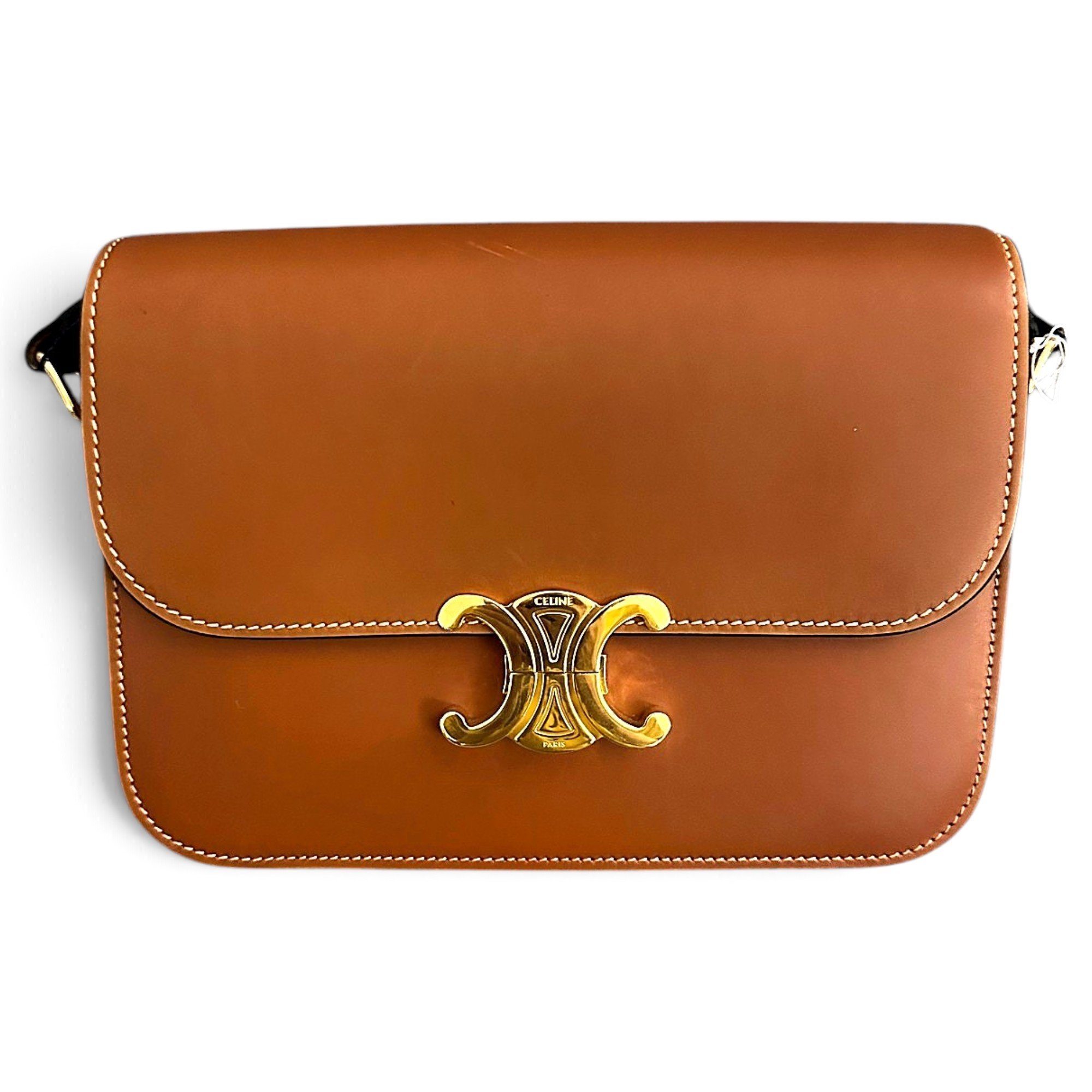 Triomphe leather handbag