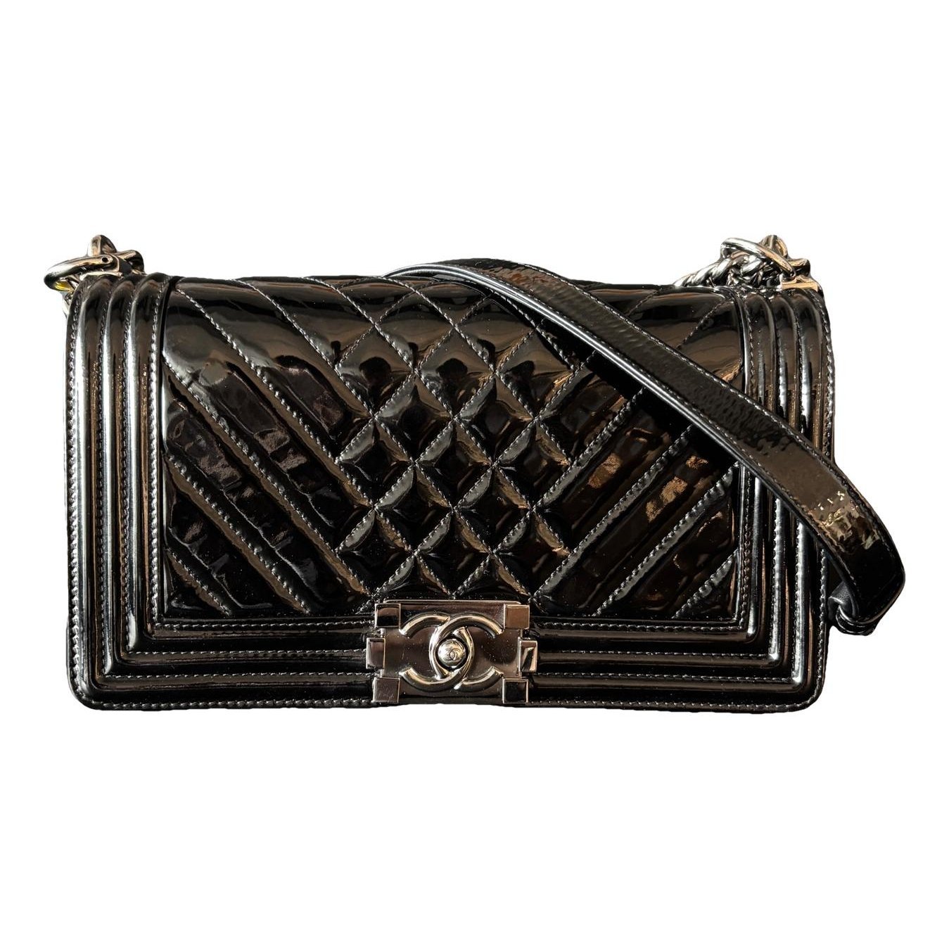Boy patent leather handbag