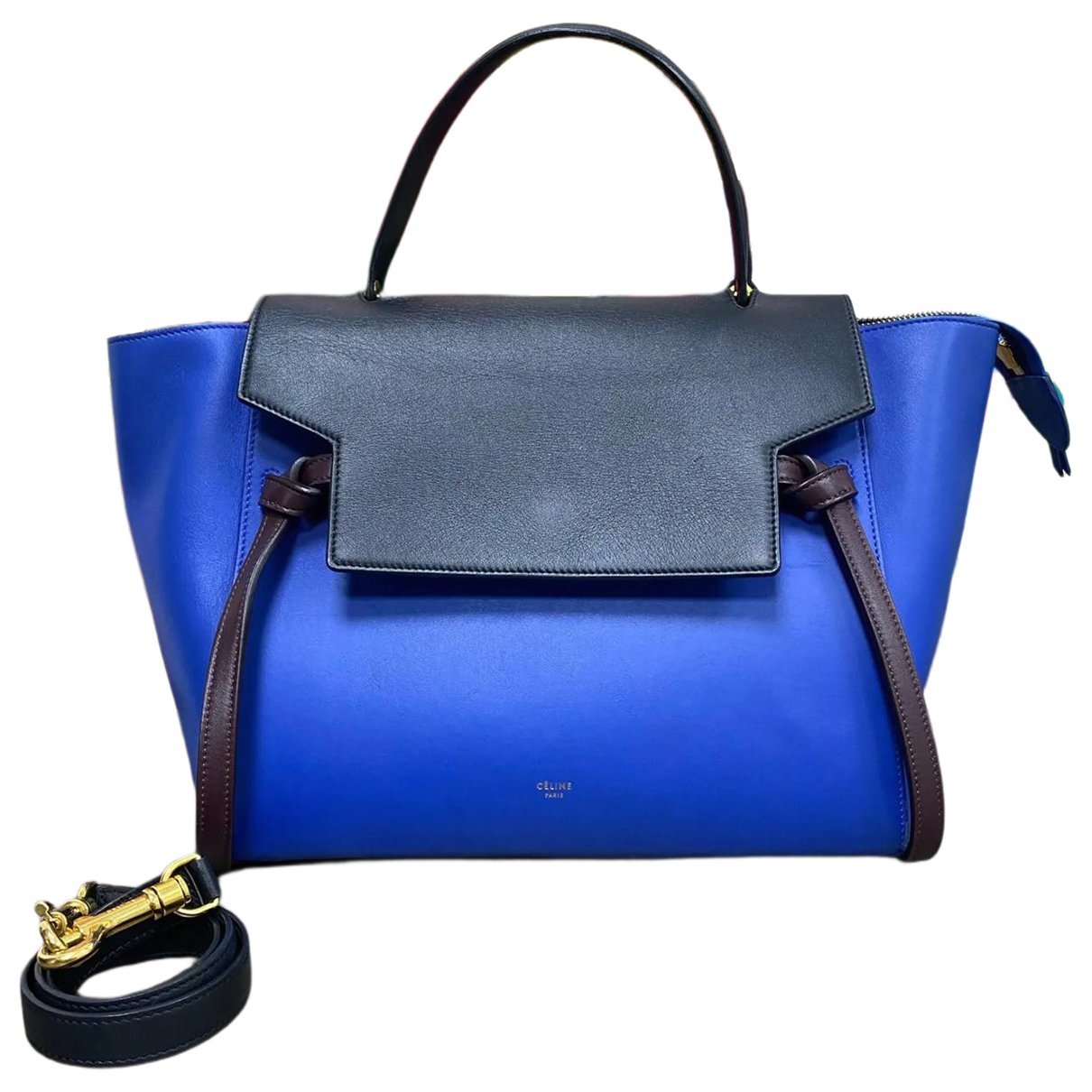 Belt leather handbag