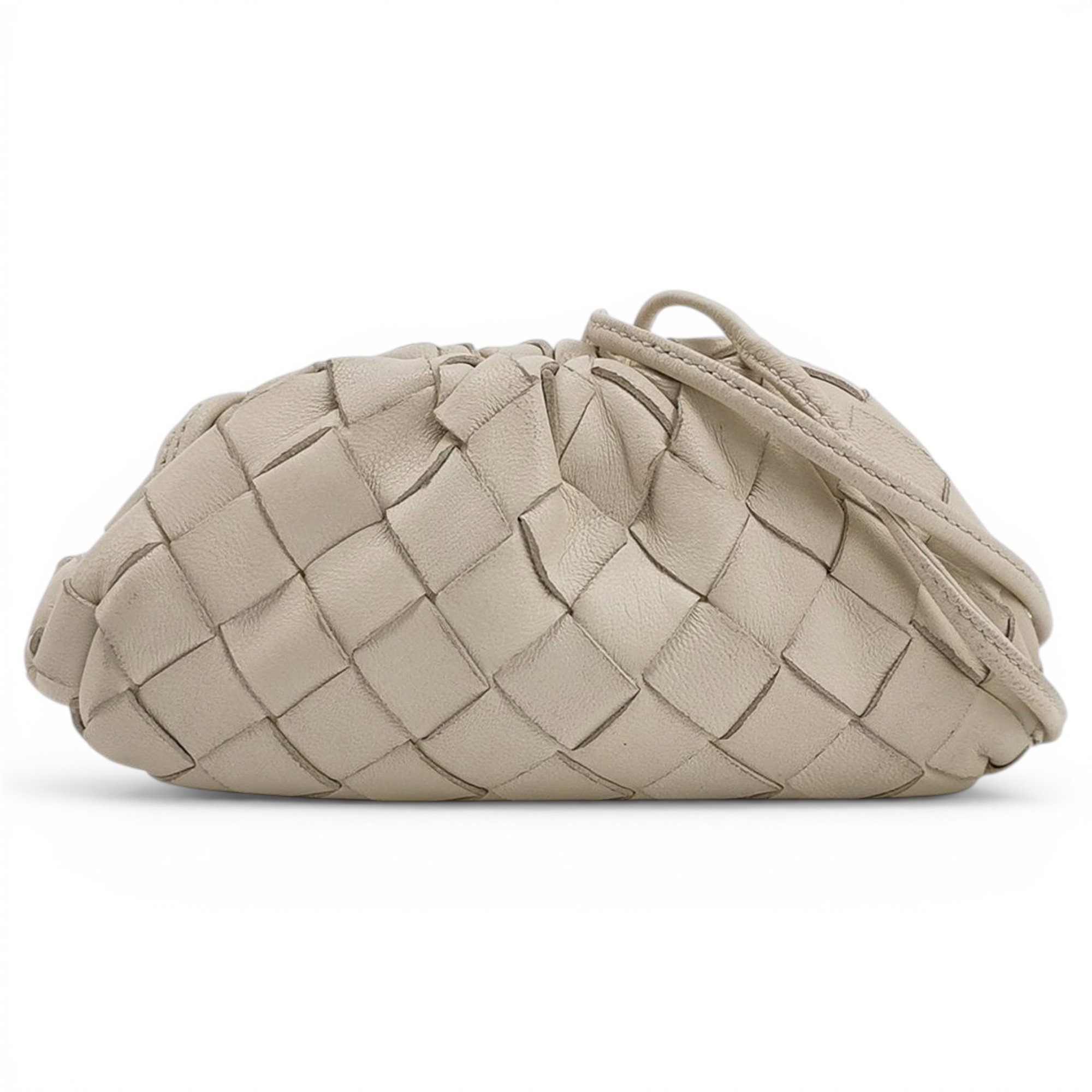 Pouch leather handbag