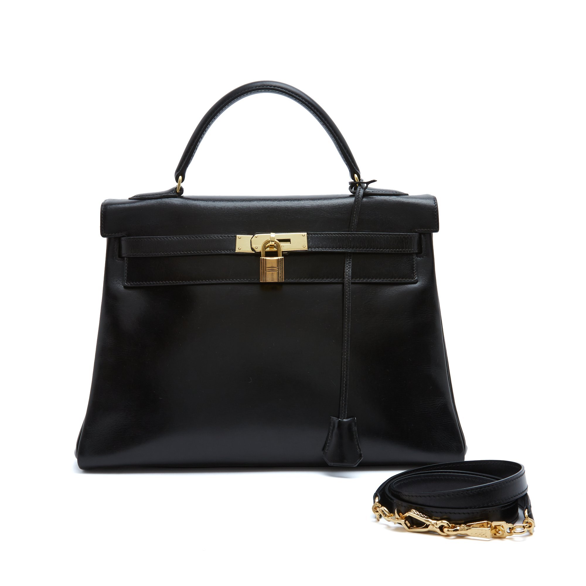 Kelly 32 leather handbag